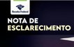Nota de Esclarecimento RFB sobre "malha fina do imóvel rural"
