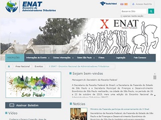 Sítio ENAT disponibiliza funcionalidade para criação de eventos